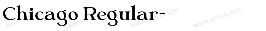 Chicago Regular字体转换